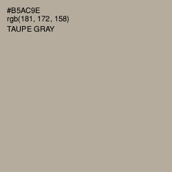 #B5AC9E - Taupe Gray Color Image